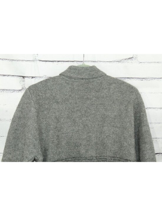 Vintage Lisa International Boiled Wool Cozy Shacket Gray Black Size M - Picture 5 of 10